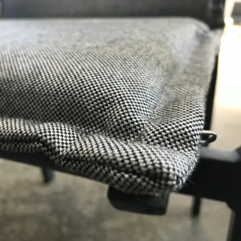 Stern Auflage für Hochlehner, 100% Polyacryl, seidengrau, mit Reißverschluss