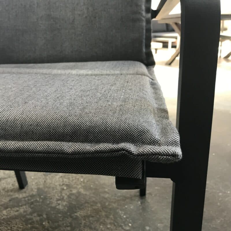 Stern Auflage für Hochlehner, 100% Polyacryl, seidengrau