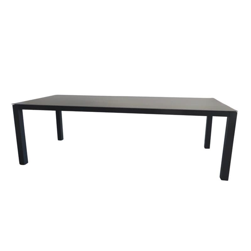 Home Islands Miharu Gartentisch 240x100 cm, Gestell Edelstahl anthrazit, Tischplatte Keramik Aspen Grey