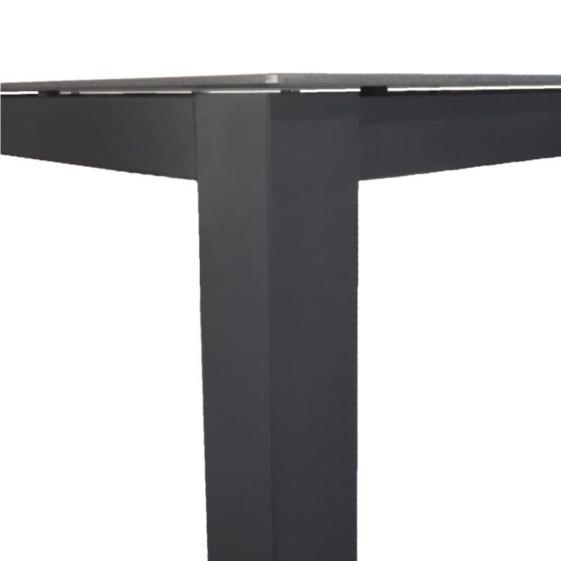 Home Islands Miharu Gartentisch, Gestell Edelstahl anthrazit, Tischplatte Keramik Aspen Grey