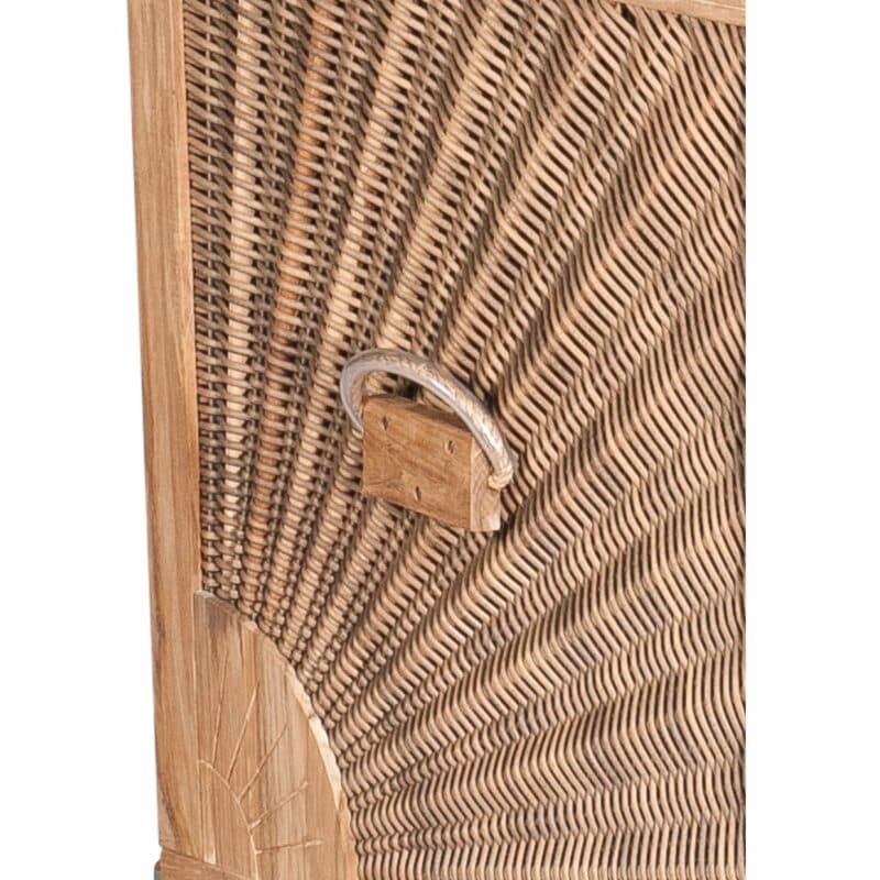 Sonnenpartner Strandkorb "Admiral" Teak, Geflecht antik-braun