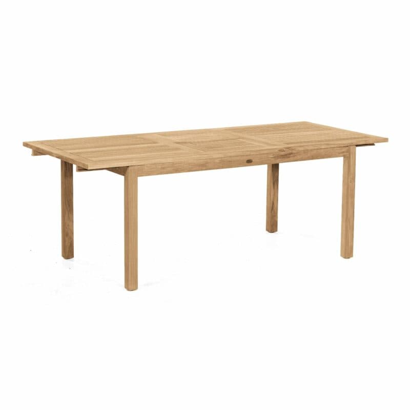 Sonnenpartner "Wellington" Ausziehtisch, Gestell und Tischplatte Teak, 160/210x90 cm