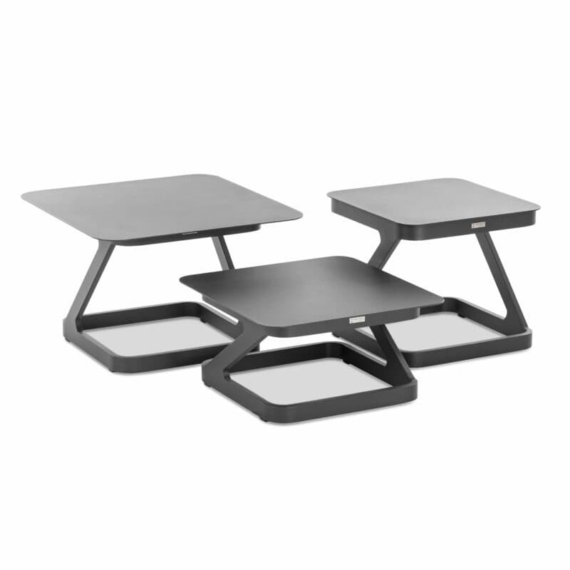 Niehoff "Quattro" Beistelltische, Aluminium anthrazit
