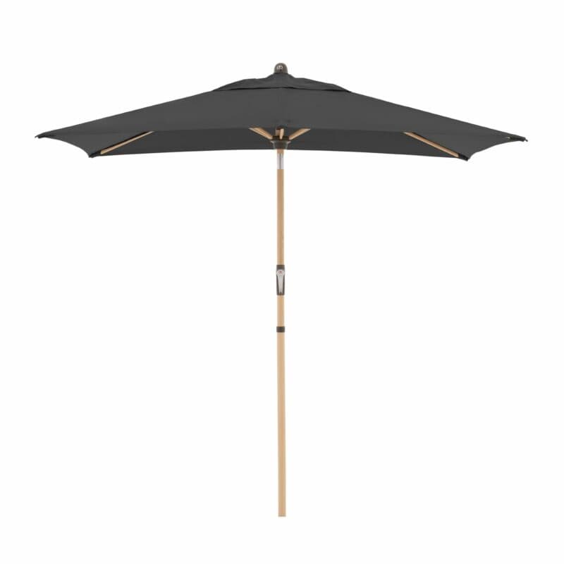 Doppler "Alu Wood Auto Tilt Ultra" Kurbelschirm 210x140 cm, Bezug Farbe Anthrazit 840