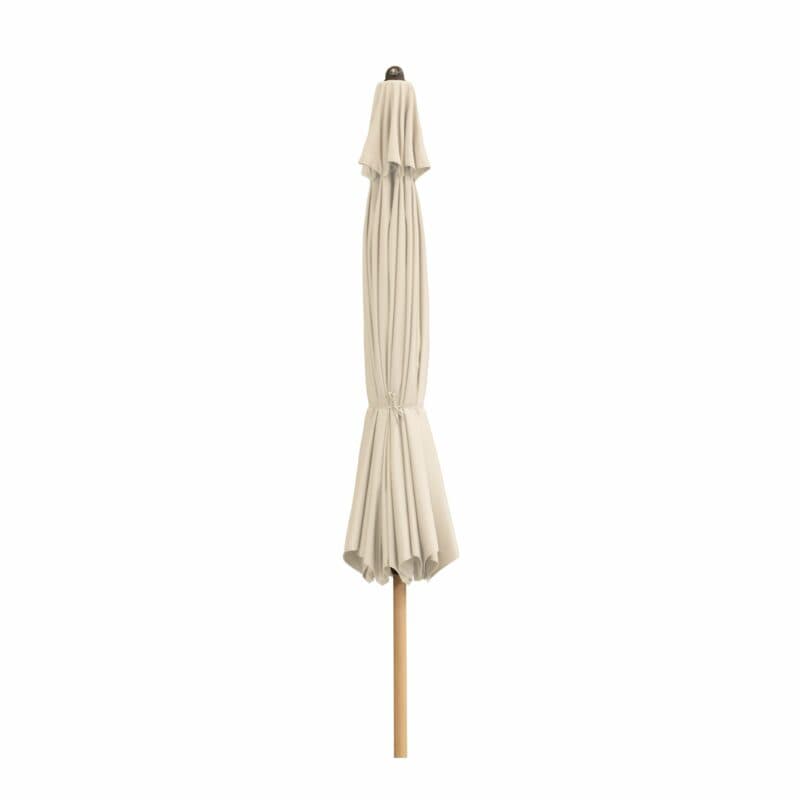 Doppler "Alu Wood Ultra Mittelmast" Kurbelschirm rund 350 cm, Bezug Farbe Natur 820