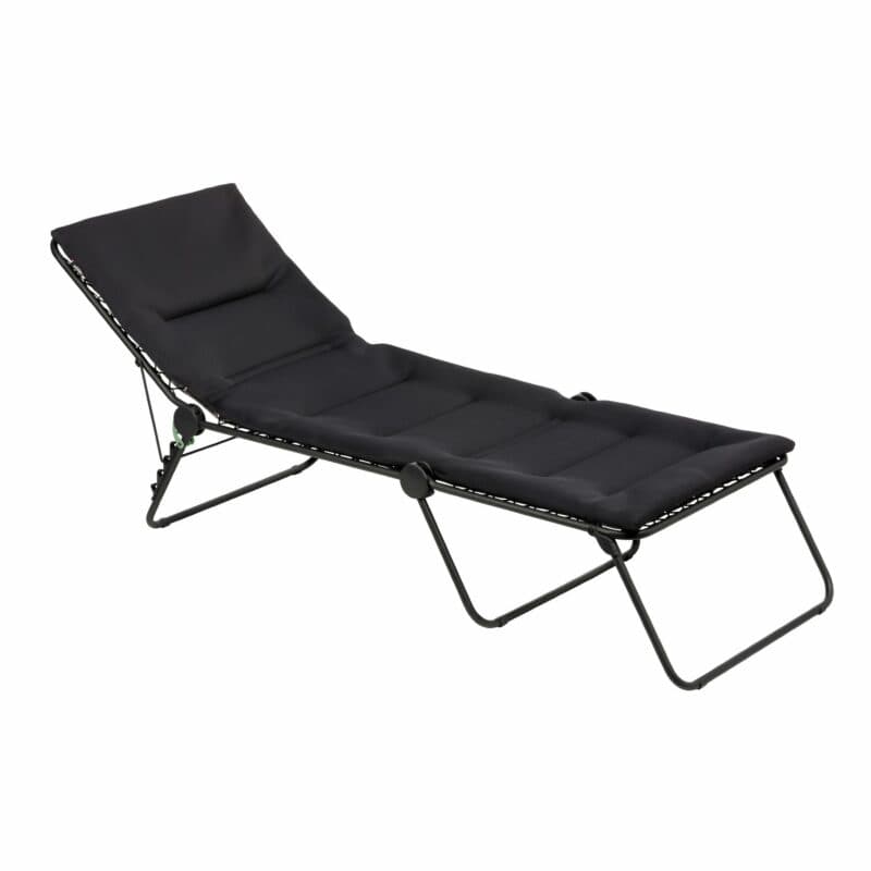 Lafuma "Siesta" Sonnenliege, Stahl Schwarz, Air Comfort Acier