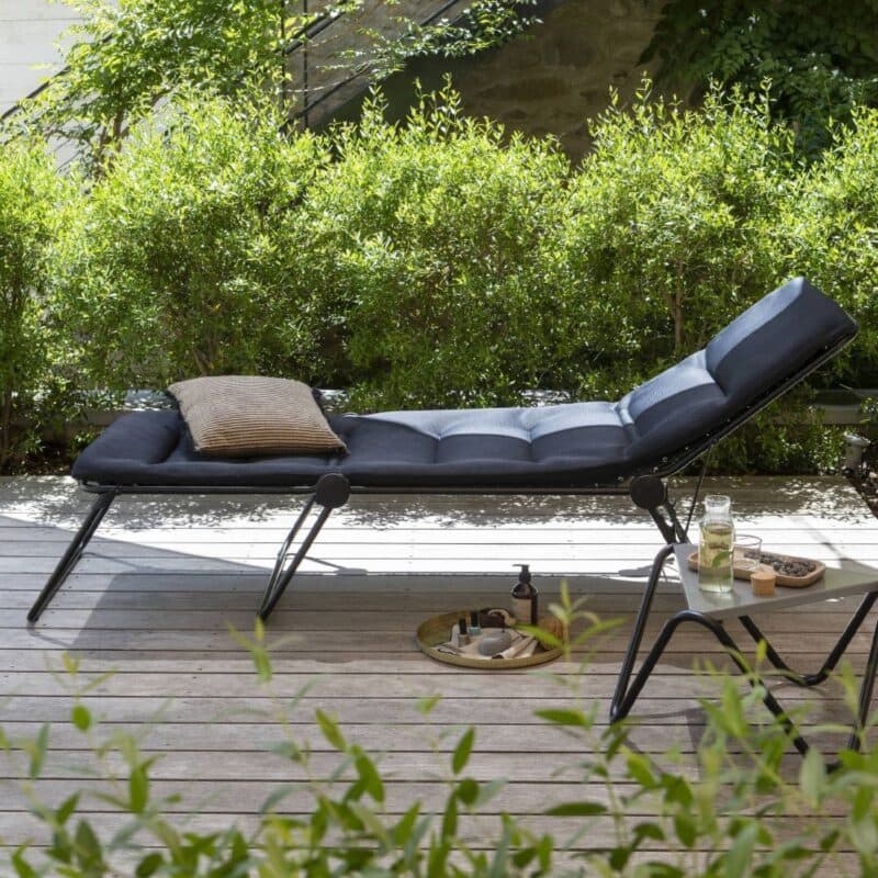 Lafuma "Siesta" Sonnenliege, Stahl Schwarz, Air Comfort Acier © LAFUMA MOBILIER - Pierrick Verny