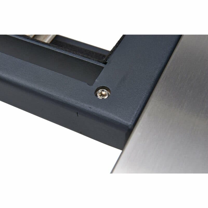 Zumsteg "Basso" Ausziehtisch, Tischbeine Edelstahl, Untergestell Stahl anthrazit