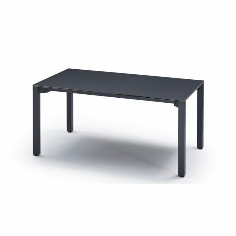 Zumsteg "Spezia" Ausziehtisch, Gestell Edelstahl anthrazit, Tischplatte Keramik