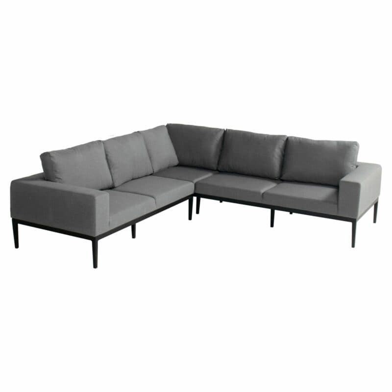 Hartman "Sven" Eckloungeset (rechts), Aluminium schwarz, Bezug Sunbrella Mid Grey QuickDry