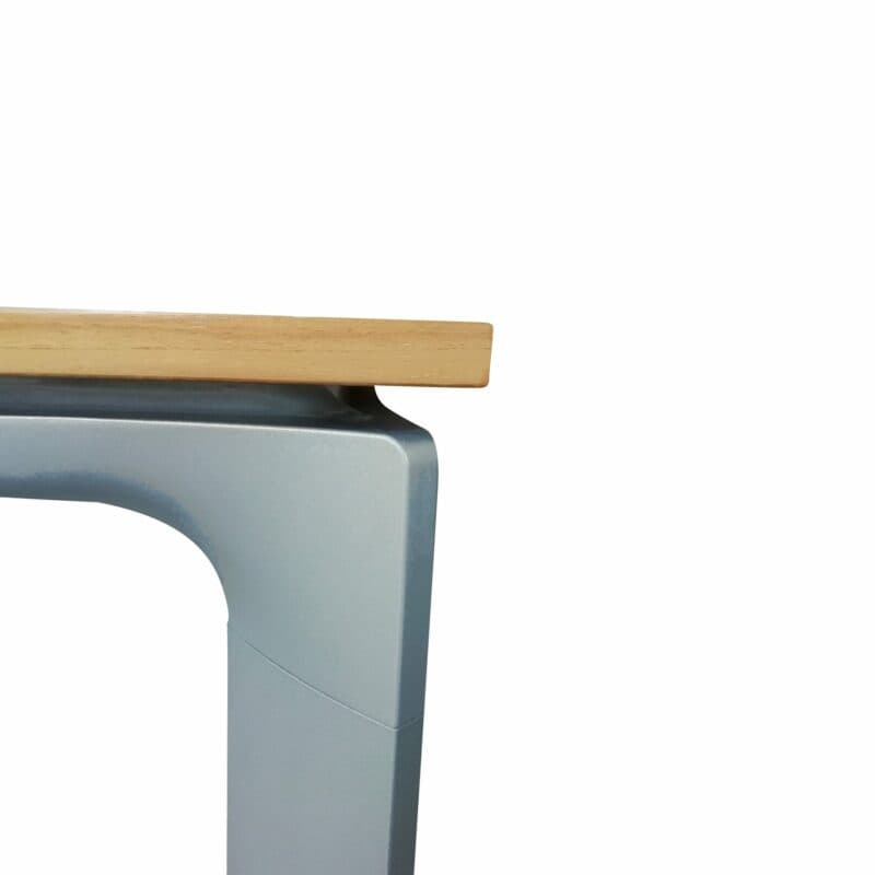 Kettler "Diamond" Tischsystem Gartentisch, Tischgestell Aluminium silber, Tischplatte Teakholz breite Leisten