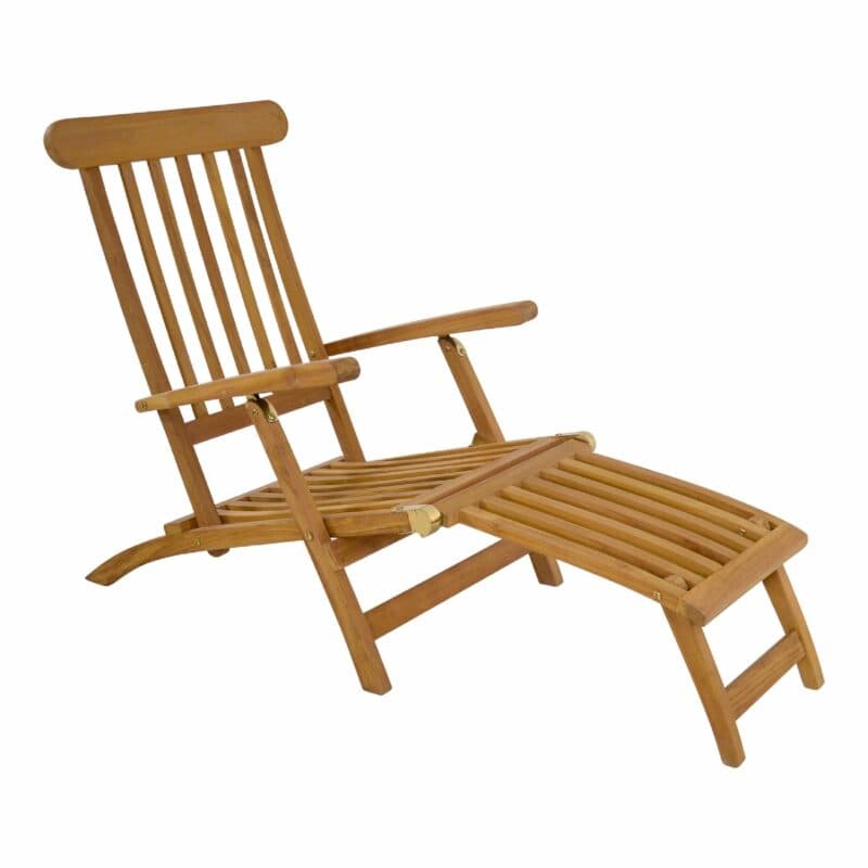 Lesli Living "Surabaya" Deckchair, Gestell Teakholz