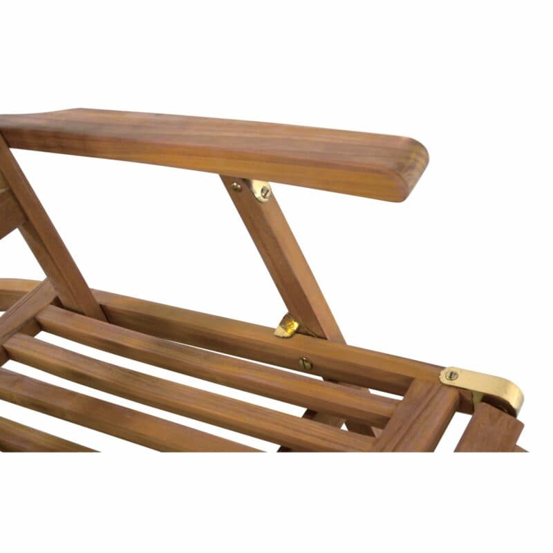 Lesli Living "Surabaya" Deckchair, Gestell Teakholz