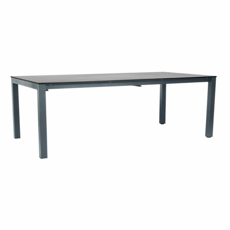 Stern Ausziehtisch 200/250x100 cm, Aluminium graphit, HPL Zement hell