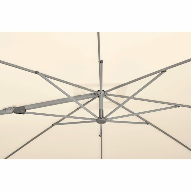 SUNCOMFORT® by GLATZ, Sonnenschirm "Sunflex", Gestellfarbe Texture silver, 300 x 300 cm