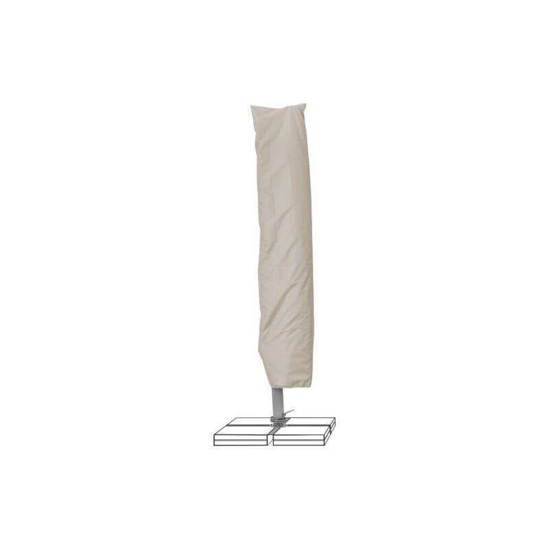 SUNCOMFORT® by GLATZ, Sonnenschirm "Varioflex", Gestellfarbe Texture silver, mit Schutzhülle