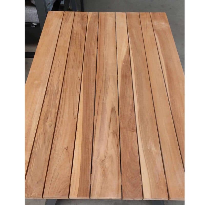 4Seasons Outdoor "Ambassador" Loungetisch, Gestell Edelstahl anthrazit, Tischplatte Teakholz