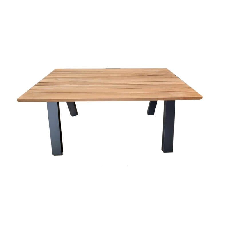 4Seasons Outdoor "Ambassador" Loungetisch, Gestell Edelstahl anthrazit, Tischplatte Teakholz