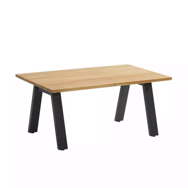 4Seasons Outdoor "Ambassador" Loungetisch, Gestell Edelstahl anthrazit, Tischplatte Teakholz