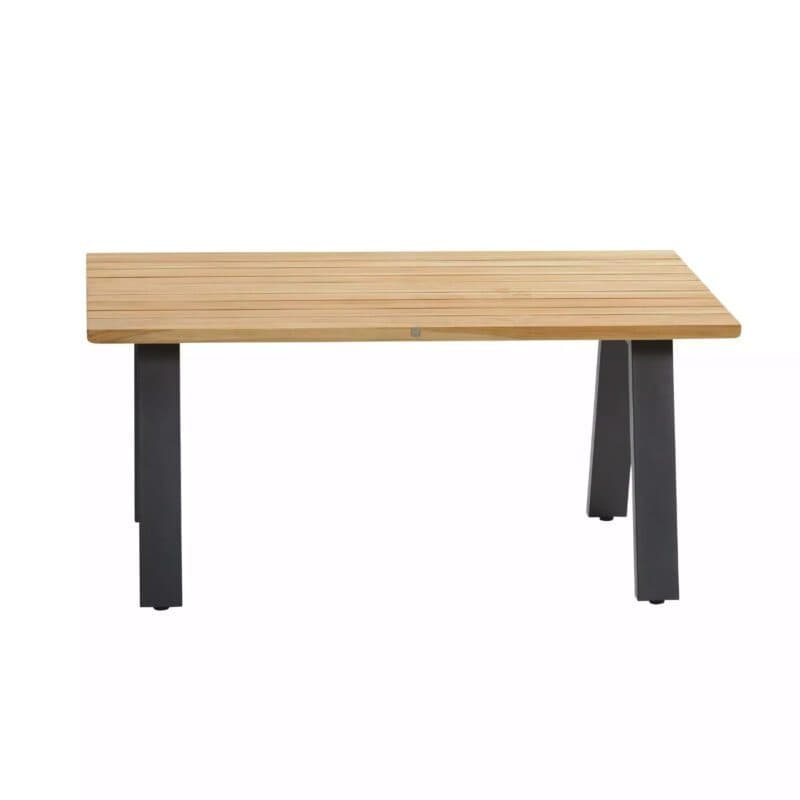 4Seasons Outdoor "Ambassador" Loungetisch, Gestell Edelstahl anthrazit, Tischplatte Teakholz