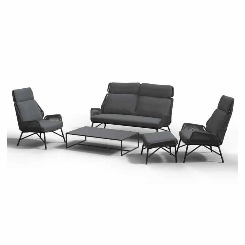 4Seasons Outdoor Loungeset "Carthago" mit Kaffeetisch "Valetta"