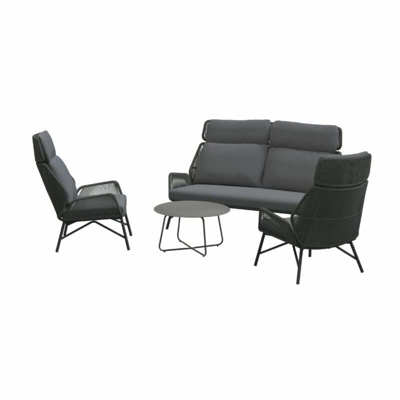4Seasons Outdoor Loungeset mit Loungesofa und Loungesessel "Carthago" und Kaffeetisch "Dali"