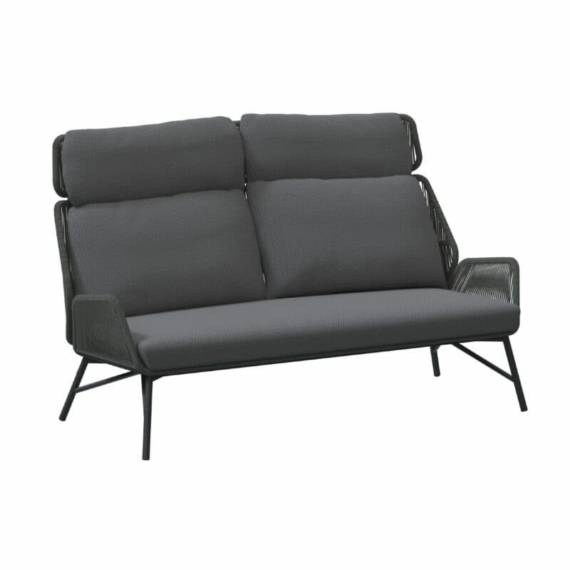 4Seasons Outdoor "Charthago" Loungesofa, Edelstahl anthrazit, Rope platinum
