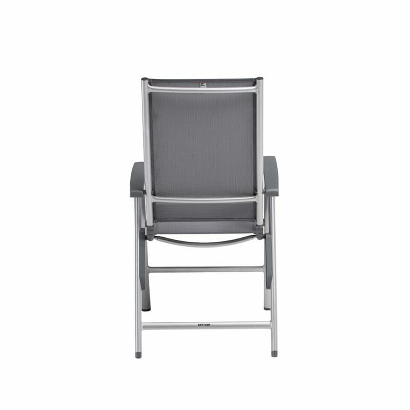 Kettler "Cirrus" Silver-Line Multipositionssessel, Gestell Aluminium silber, Sitz Textilgewebe anthrazit-grau, Armlehnen Kunststoff