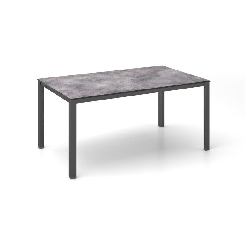 Kettler "Cubic" Gartentisch, Gestell Aluminium anthrazit, Tischplatte HPL anthrazit, 160x95 cm