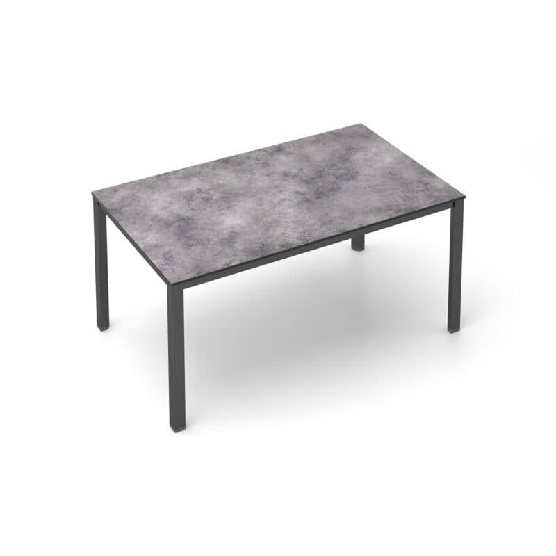Kettler "Cubic" Gartentisch, Gestell Aluminium anthrazit, Tischplatte HPL anthrazit, 160x95 cm