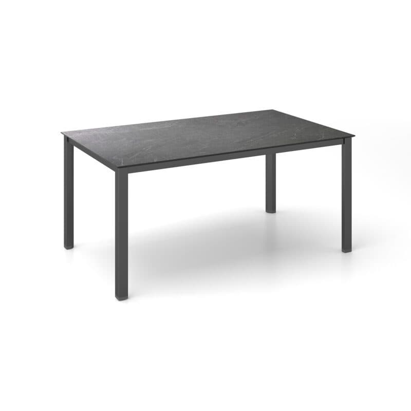 Kettler "Cubic" Gartentisch, Gestell Aluminium anthrazit, Tischplatte HPL Jura anthrazit, 160x95 cm