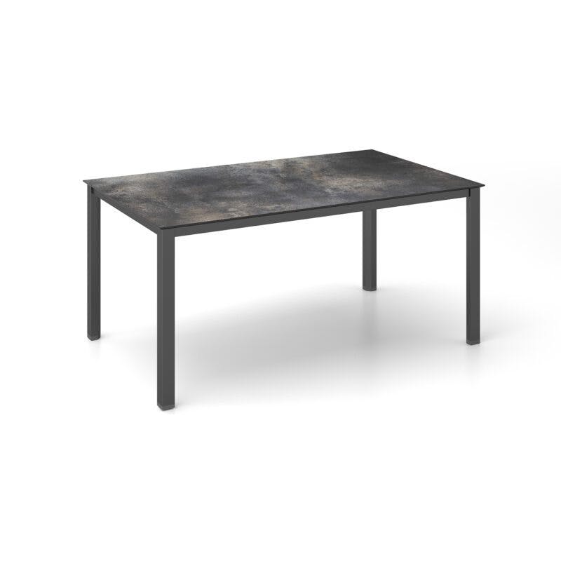 Kettler "Cubic" Gartentisch, Gestell Aluminium anthrazit, Tischplatte HPL Titanit anthrazit, 160x95 cm