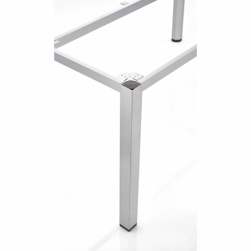 Kettler "Cubic" Tischgestell, Aluminium silber