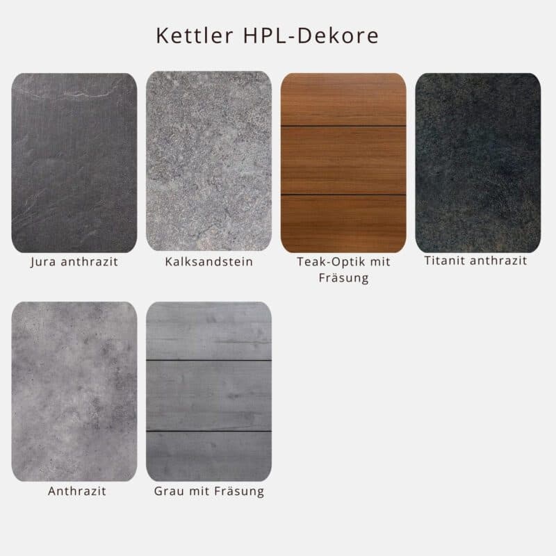 Kettler HPL-Dekore