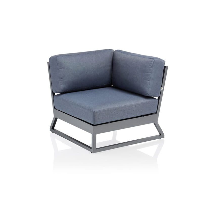 Kettler "Ocean Skid Platform" Loungeeckteil, Alu anthrazit matt, Bezug Agora® brisa