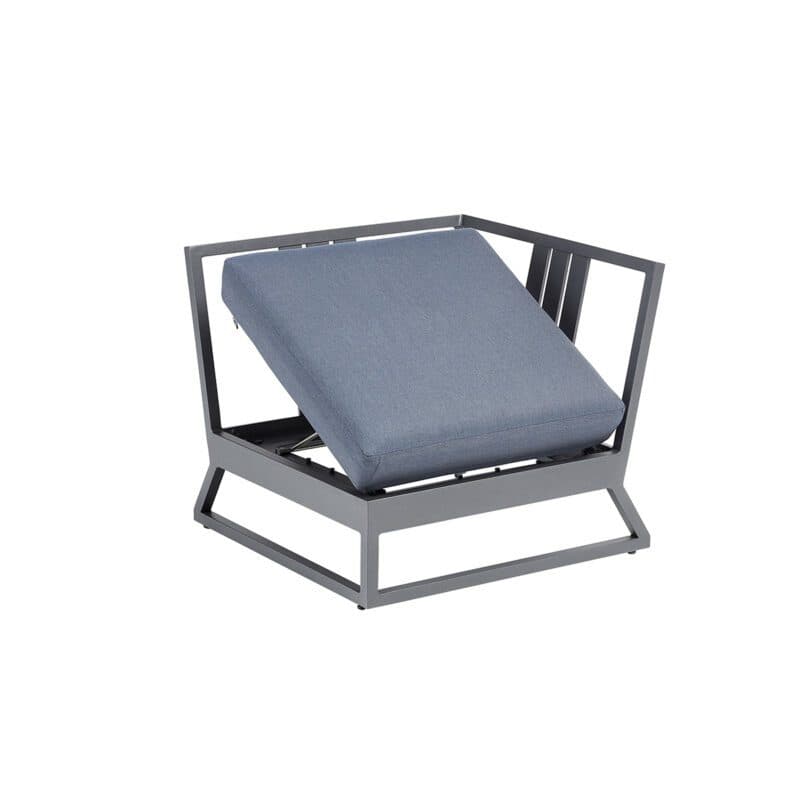 Kettler "Ocean Skid Platform" Loungeeckteil, Alu anthrazit matt, Bezug Agora® brisa