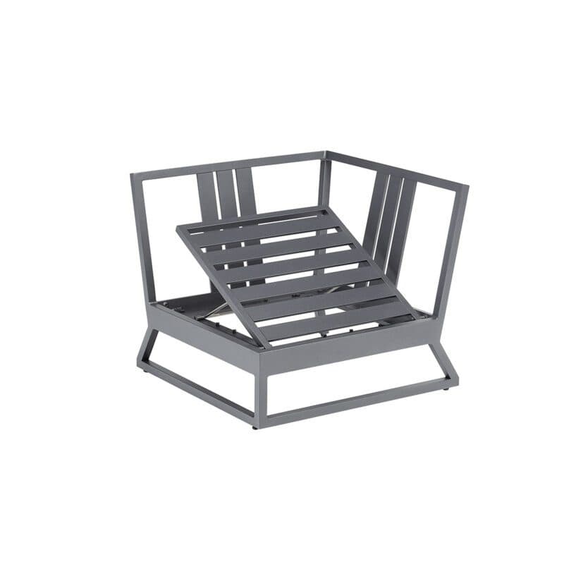 Kettler "Ocean Skid Platform" Loungeeckteil, Alu anthrazit matt, Bezug Agora® brisa