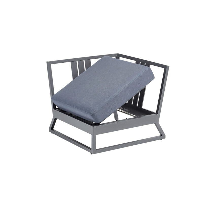 Kettler "Ocean Skid Platform" Loungeeckteil, Alu anthrazit matt, Bezug Agora® brisa
