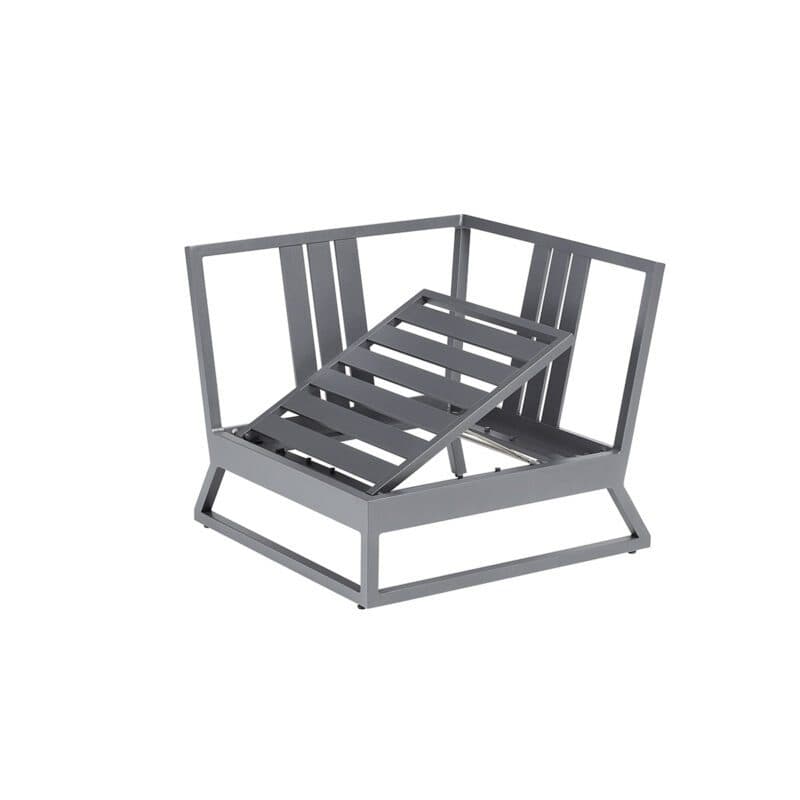 Kettler "Ocean Skid Platform" Loungeeckteil, Alu anthrazit matt, Bezug Agora® brisa