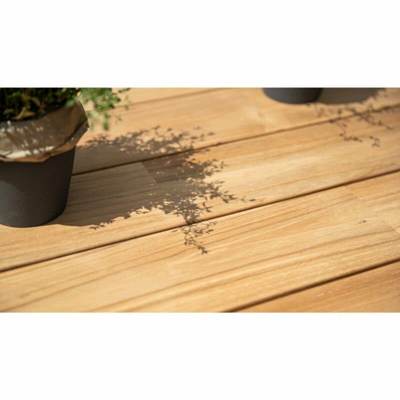 Kettler Tischplatte Teakholz natur/breite Leisten