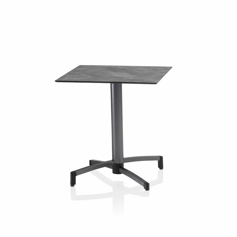Kettler "Tube" Klapptisch, Gestell Aluminium anthrazit, Tischplatte HPL anthrazit