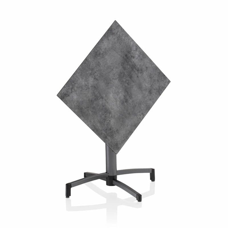 Kettler "Tube" Klapptisch, Gestell Aluminium anthrazit, Tischplatte HPL anthrazit