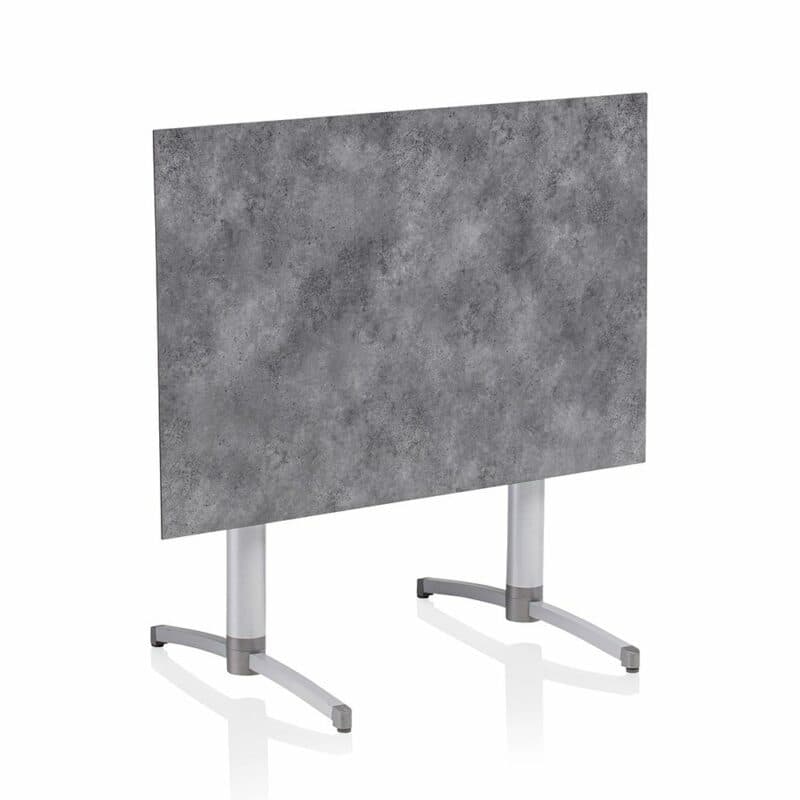 Kettler "Tube" Klapptisch, Gestell Aluminium silber, Tischplatte HPL anthrazit, 120 x 80 cm