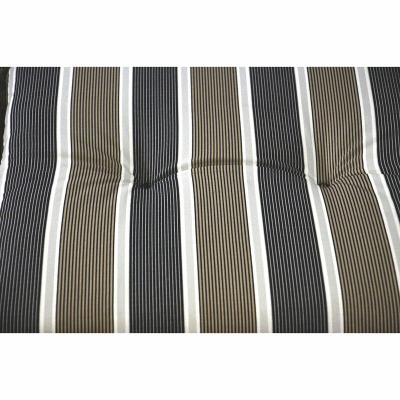 Lesli Living Polsterauflage, Streifen grau-braun, Baumwolle/Polyester