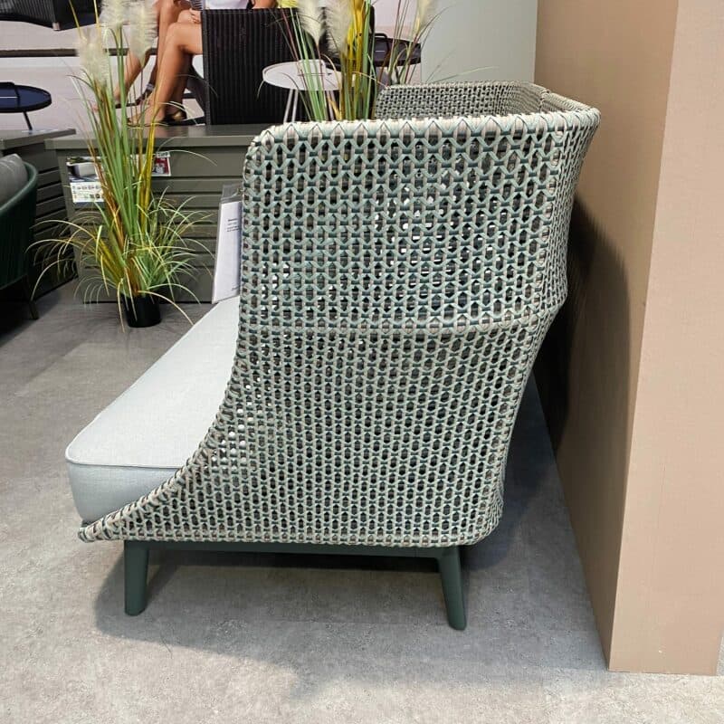 DEDON "MBARQ" 3-Sitzer Sofa, Geflecht baltic, Gestell nori, inkl. 3-teiliges Kissenset, Ausstellung Stockach