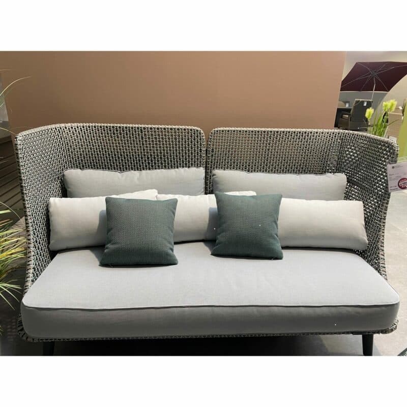 DEDON "MBARQ" 3-Sitzer Sofa, Geflecht baltic, Gestell nori, inkl. 3-teiliges Kissenset, Ausstellung Stockach