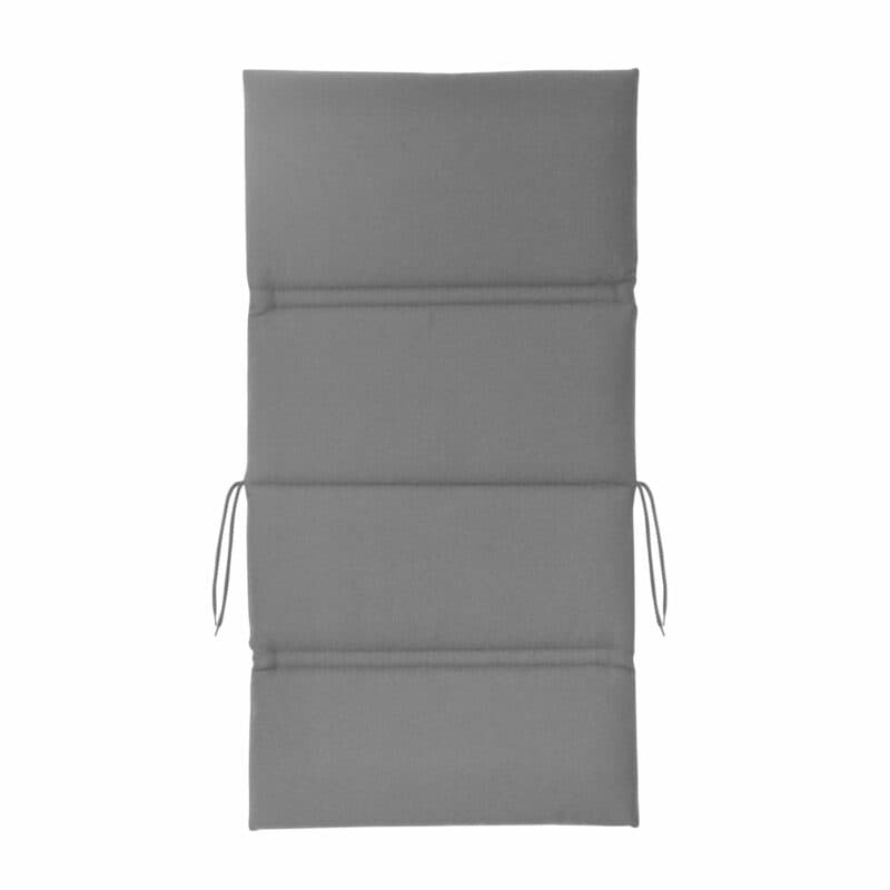 KETTtex Auflage für Gartenstuhl/Stapelstuhl mit niedriger Rückenlehne, grau