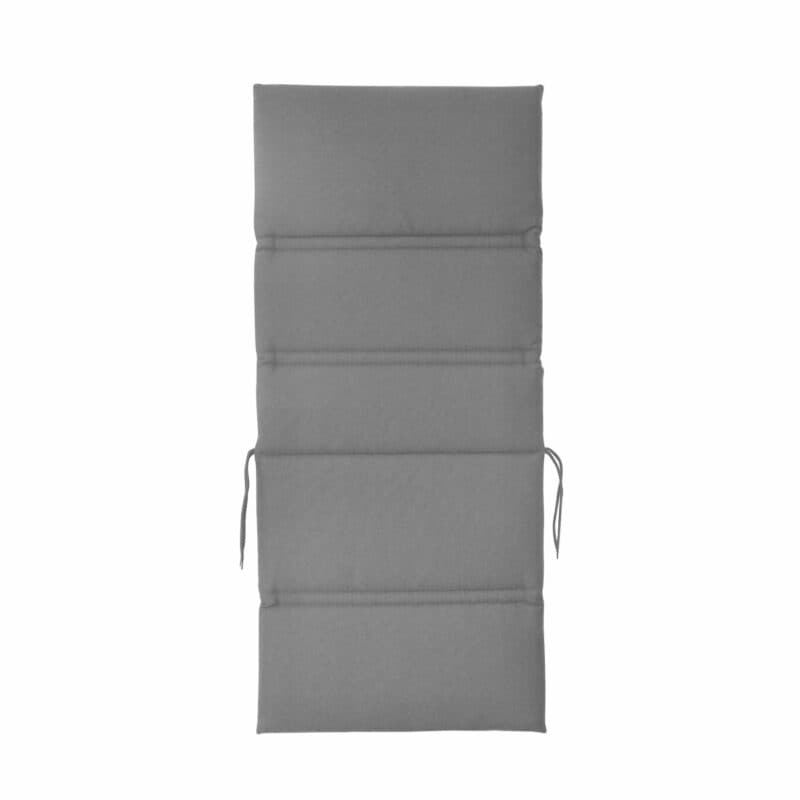 KETTtex Auflage für Gartenstuhl/Stapelstuhl mit etwas höherer Rückenlehne, 110x48 cm, grau