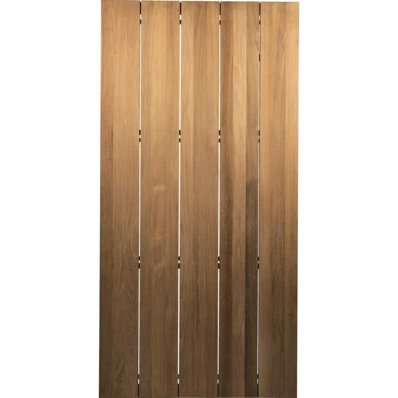 Stern Tischplatte Teakholz Einzelleisten, hier Größe: 201x101 cm