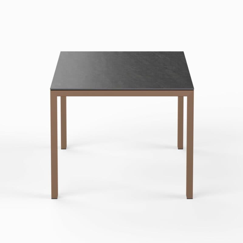 SIT Mobilia "Olympia Oslo Cobre" Gartentisch 160x95 cm, Gestell Edelstahl Kupfer verchromt, Tischplatte Dekton Bromo